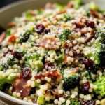 Brokkoli Perlen Crunch Salat für Tierfreunde