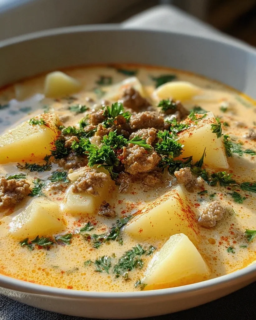 Cremige Kartoffel Hackfleisch Suppe – Herzhaft & Einfach! – Schritt 2