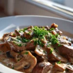 Cremiges Rindergeschnetzeltes in Pilzrahmsauce – schnell & lecker!