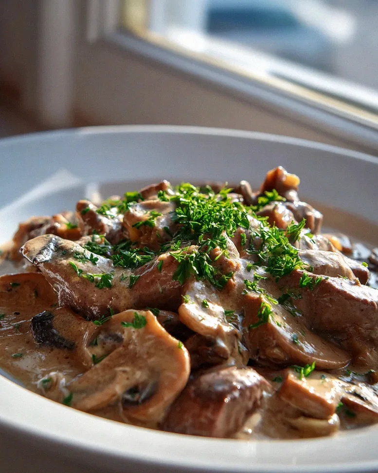 Cremiges Rindergeschnetzeltes in Pilzrahmsauce – schnell & lecker!