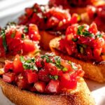 Das beste Tomaten Basilikum Bruschetta Baguette Rezept!