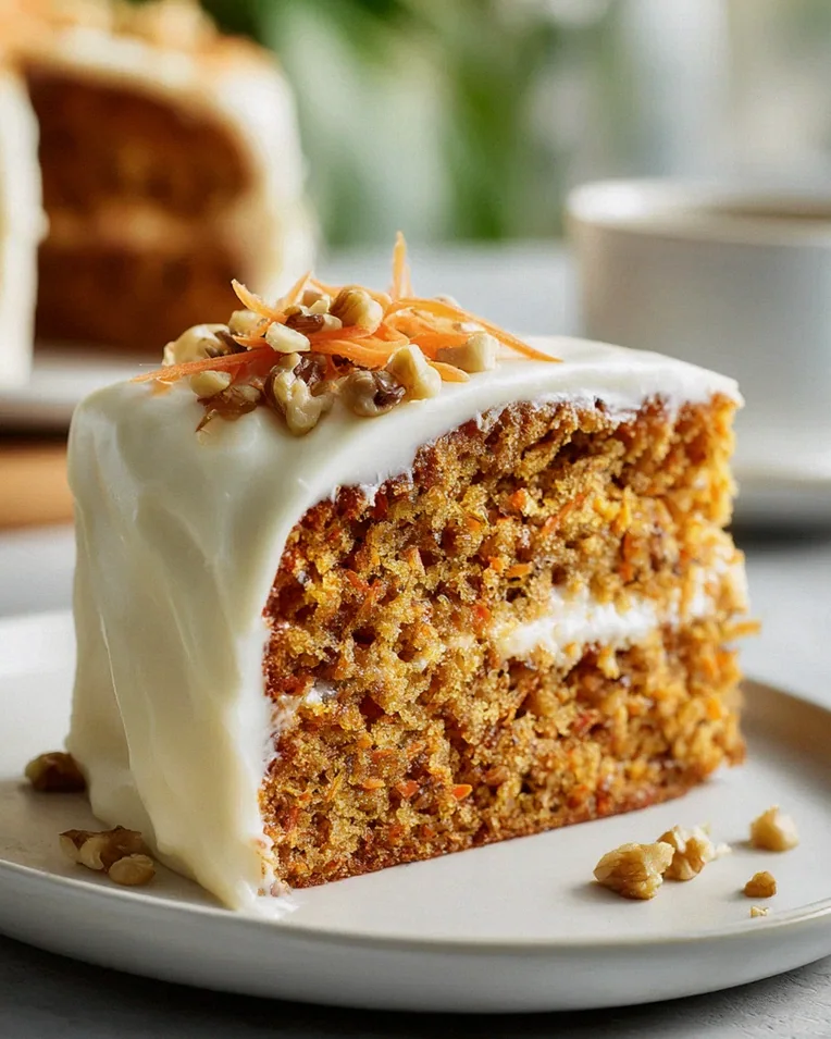 Frühlingshafter Karottenkuchen mit Frischkäse-Frosting Rezept