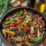 Gemüsepfanne mit Geflügel
