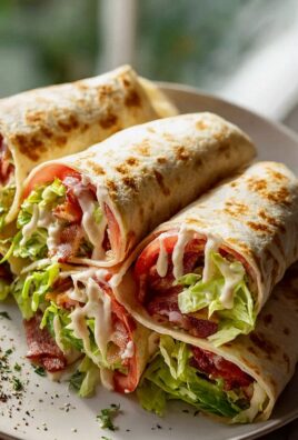 Gourmet BLT Wraps mit geheimer Sauce – Ein Genuss!
