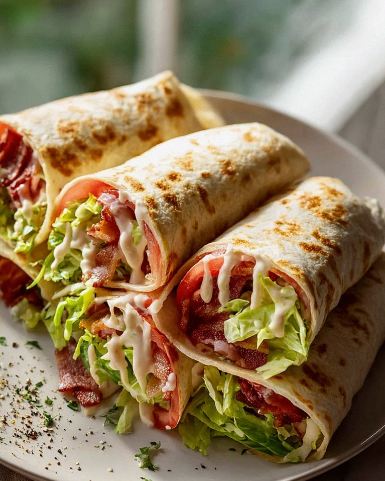 Gourmet BLT Wraps mit geheimer Sauce – Ein Genuss!