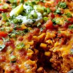 Käsiger Taco Nudelauflauf