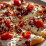 Knuspriger Flammkuchen mit Rindfleisch: Einfaches Rezept!