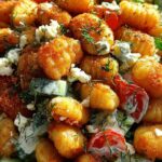 Knuspriger Gnocchi-Salat mit Joghurt-Dressing