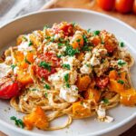 Kürbis-Feta Pasta