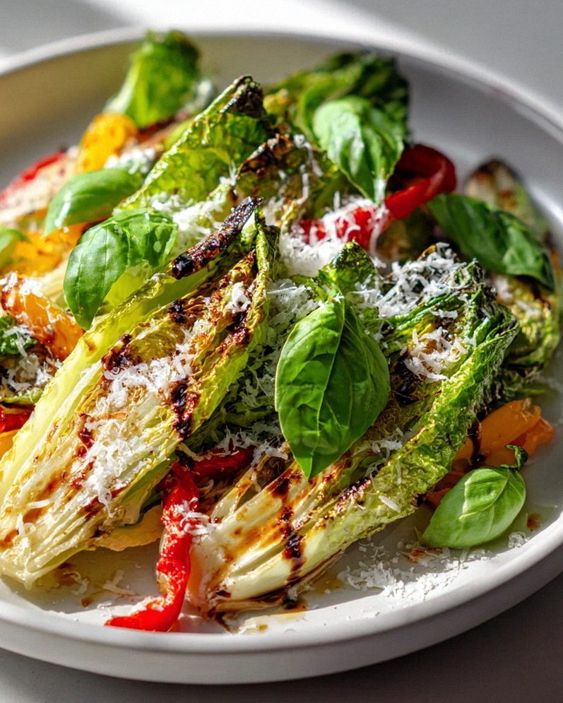 Leckerer Gegrillter Salat: Parmesan, Balsamico – Jetzt probieren!