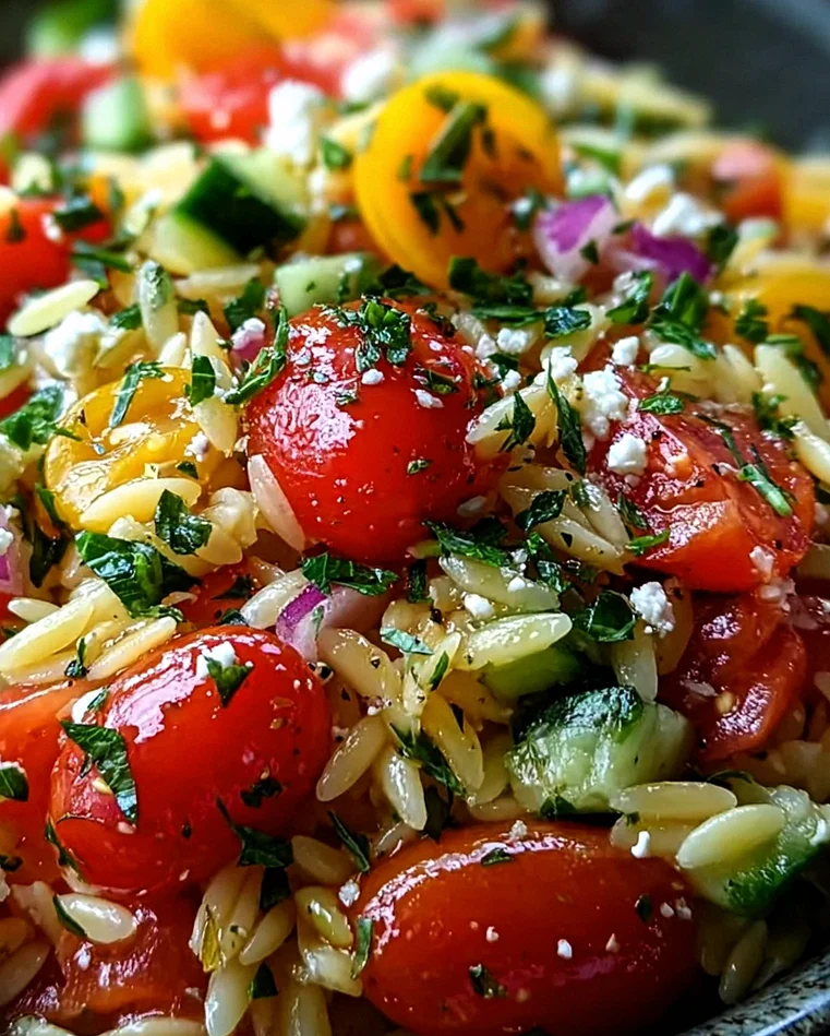 Mediterraner Orzo Salat