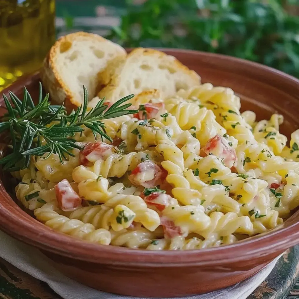 Nudelsalat mit Fleischsalat einfach zubereiten