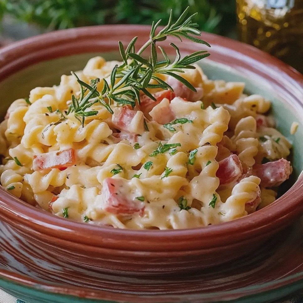 Nudelsalat mit Fleischsalat einfach zubereiten – Schritt 1