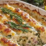 Spargelauflauf mit Sauce Hollandaise cremig überbacken