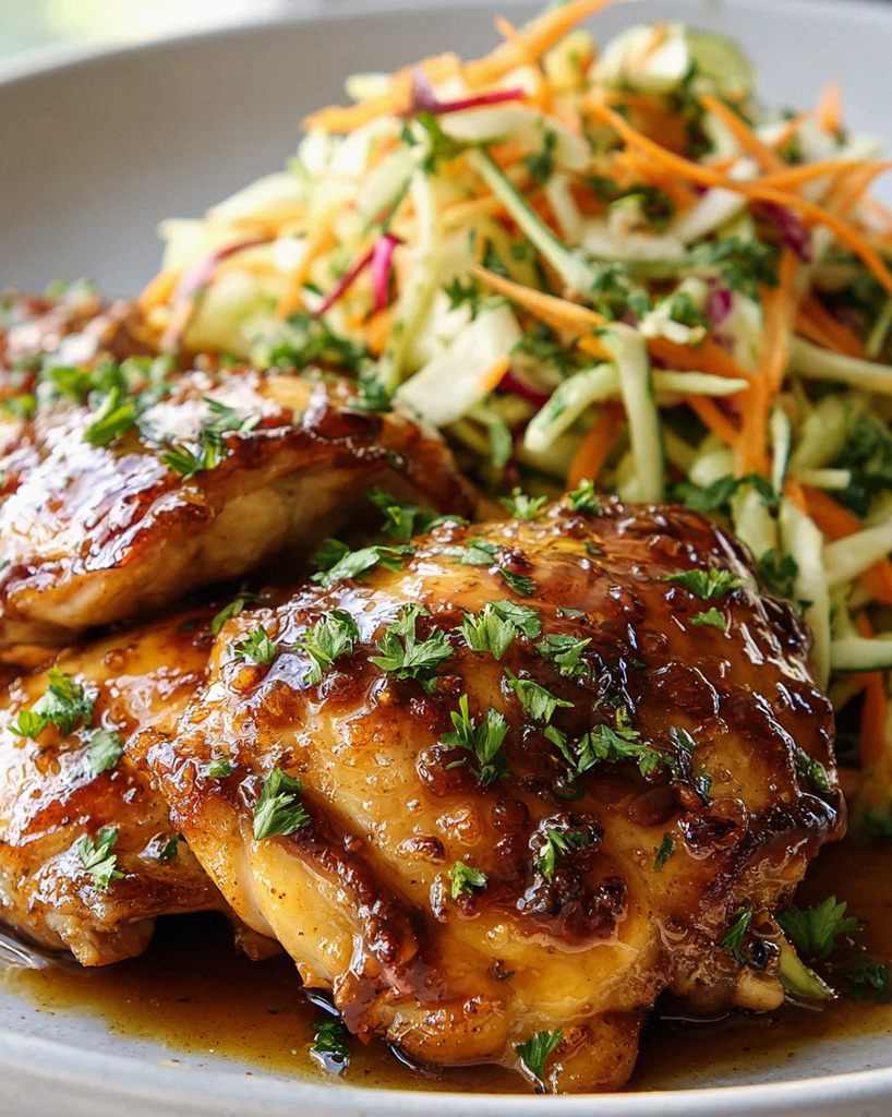 Sticky Apfel-Cider-Hähnchen mit knusprigem Herbst-Slaw – Schritt 2