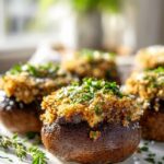 Vegane Weihnachtsmarkt Champignons