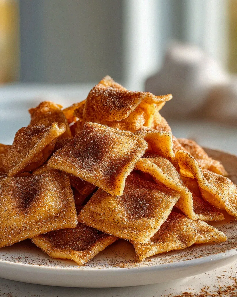 Zimtige Pasta Chips